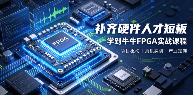 想学硬核硬件开发？学到牛牛 FPGA 就业实战课程重磅上线